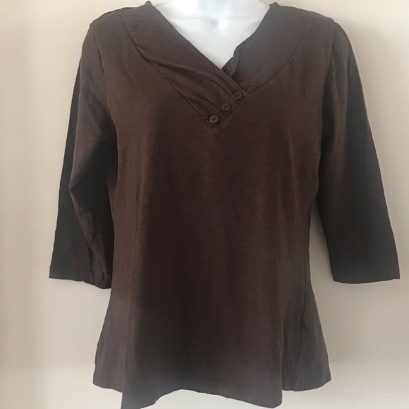 2 a Tee Shirt Cotton 3/4 sleeve - Picture 4 of 12